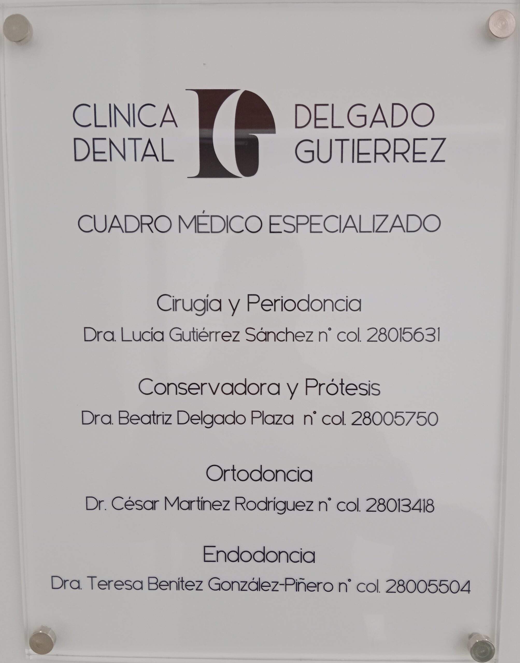 Equipo Clínica Dental Delgado & Gutiérrez